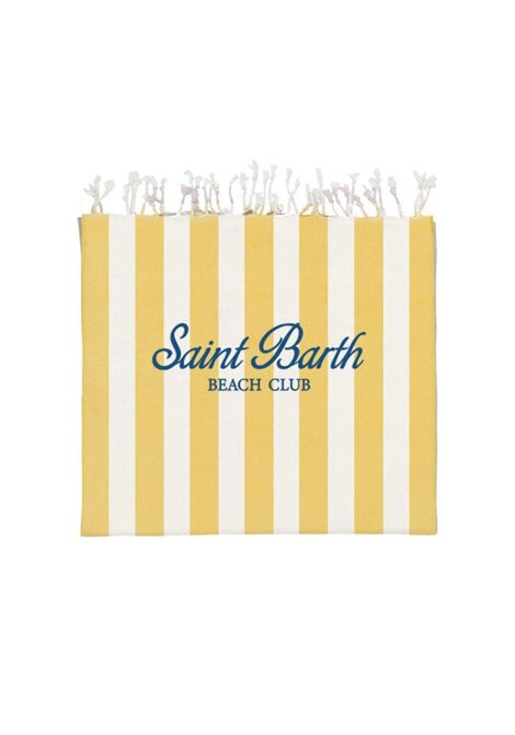 Telo MC2 Saint Barth donna FOUTASLIGHT02027H91 giallo a bande MC2 SAINT BARTH | Teli mare | FOUTASLIGHT02027H91